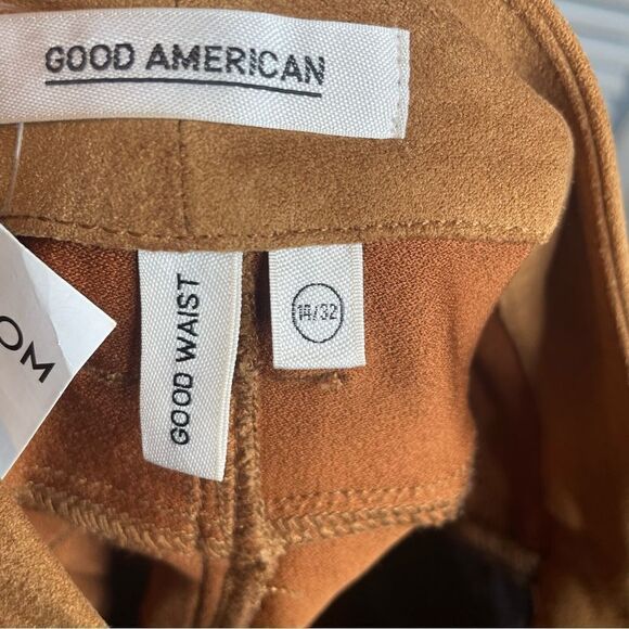 REVOLVE GOOD AMERICAN GOOD LEGS FAUX SUEDE SKINNY HIGH WAISTED PANTS - Picture 13 of 13